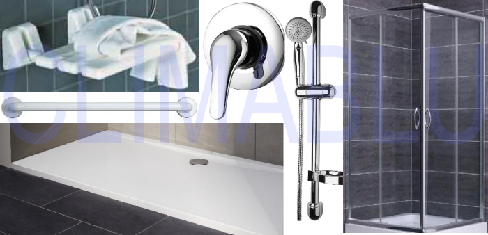 Offerta costo trasformazione vasca da bagno in cabina doccia detrazione 50% climablu